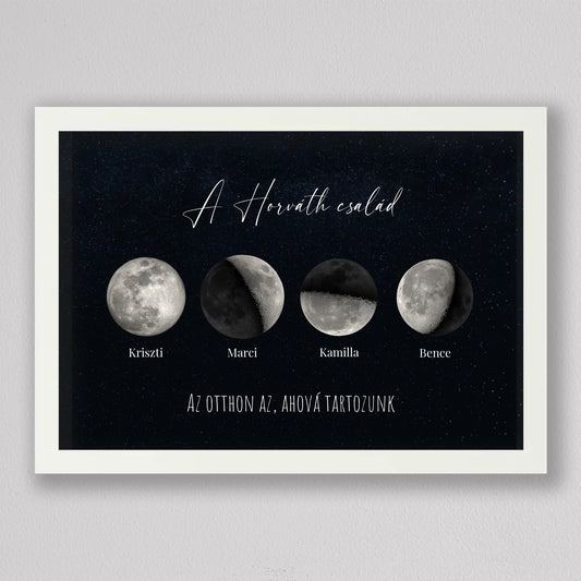 Egyedi Családi Holdfázis kép
