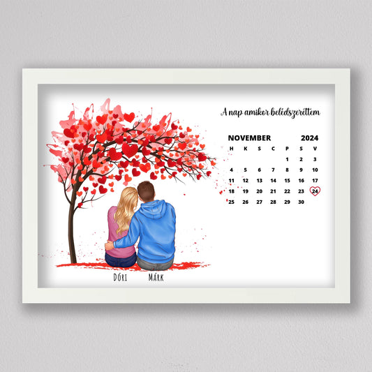 Szerelmünk kezdete, évfordulós illusztráció