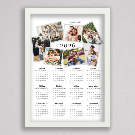 2026 Családi Naptár Fotó Kollázs