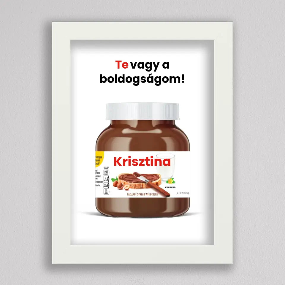 Saját neves Nutella illusztráció