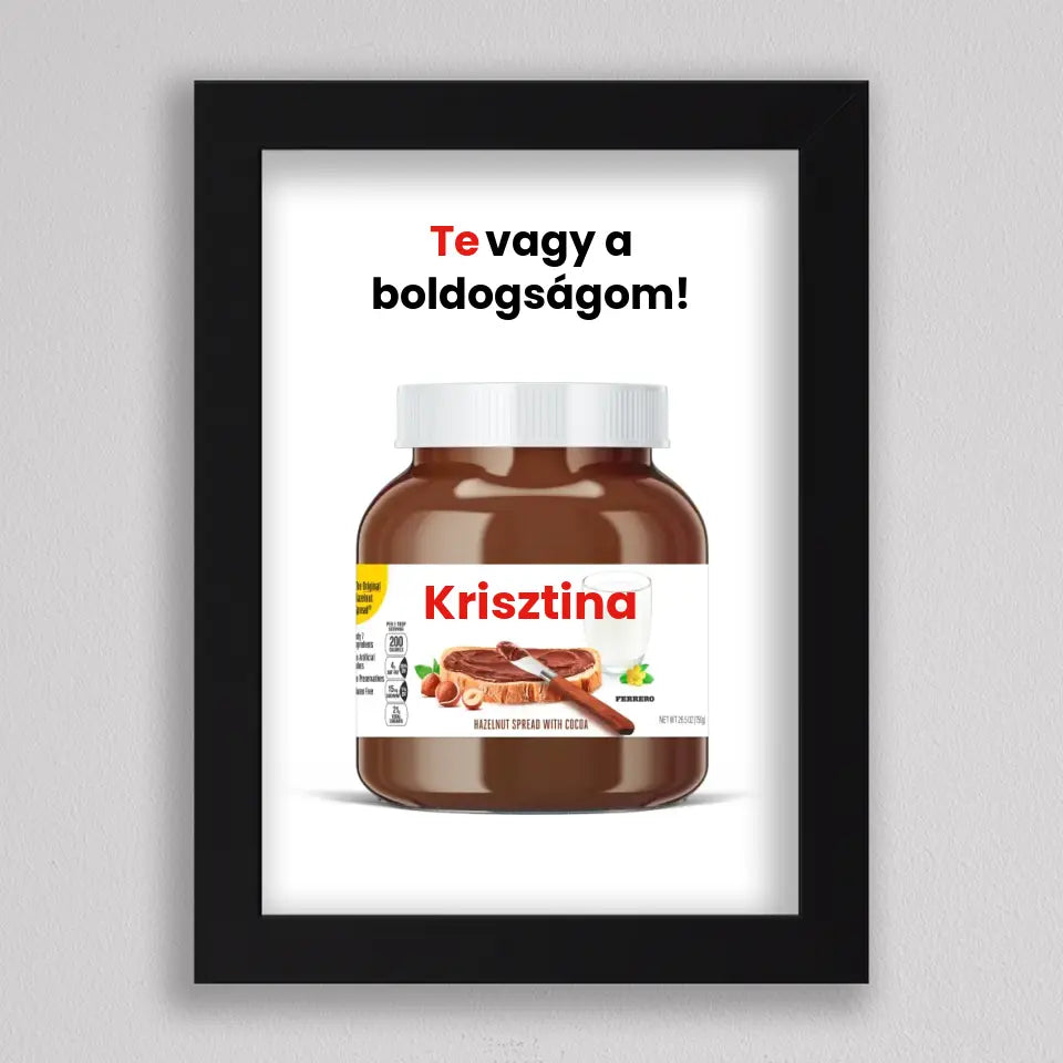 Saját neves Nutella illusztráció