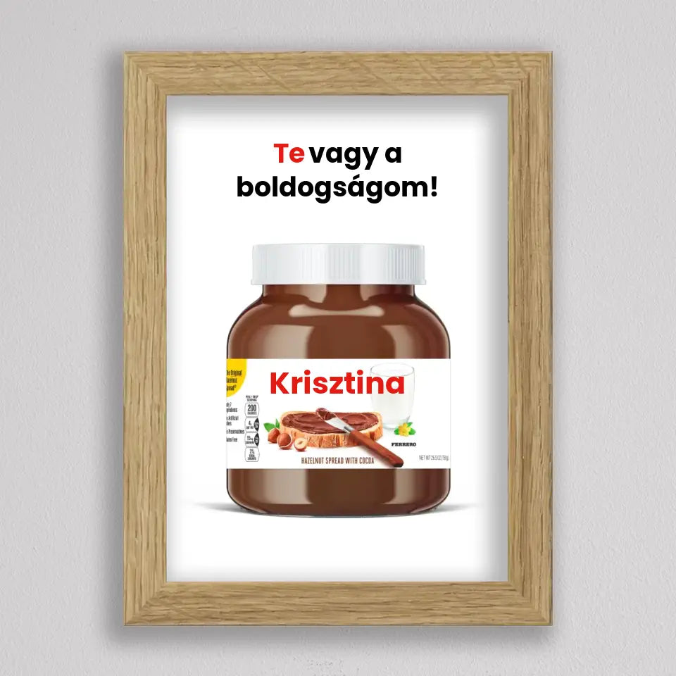 Saját neves Nutella illusztráció