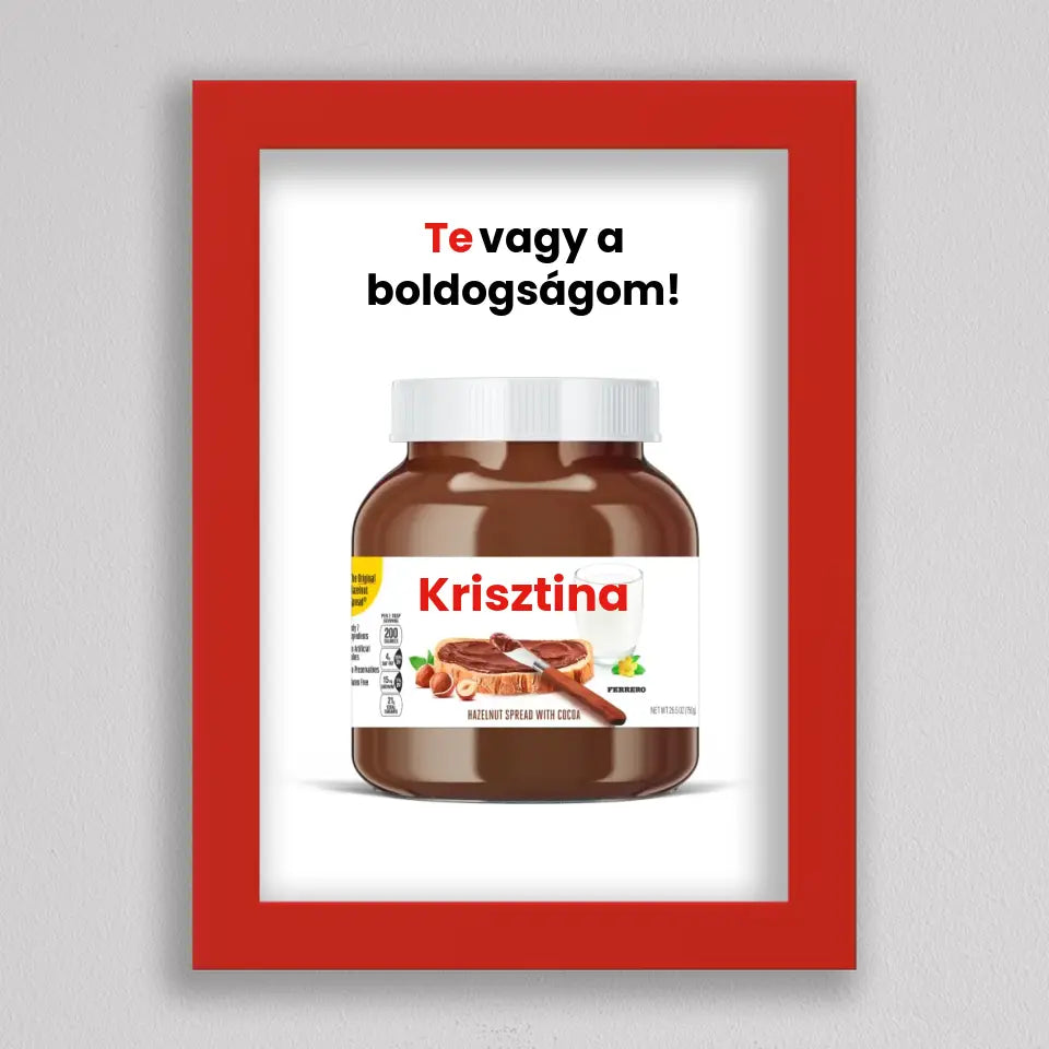 Saját neves Nutella illusztráció