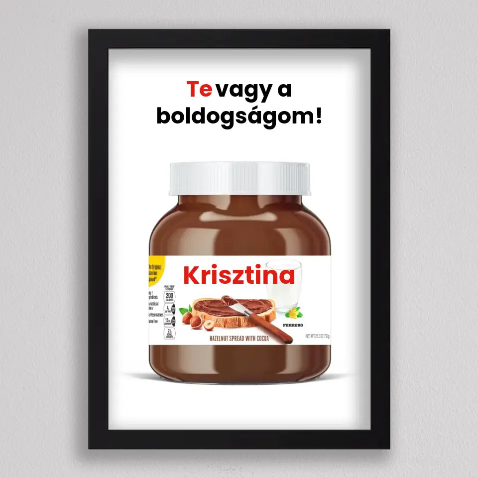 Saját neves Nutella illusztráció