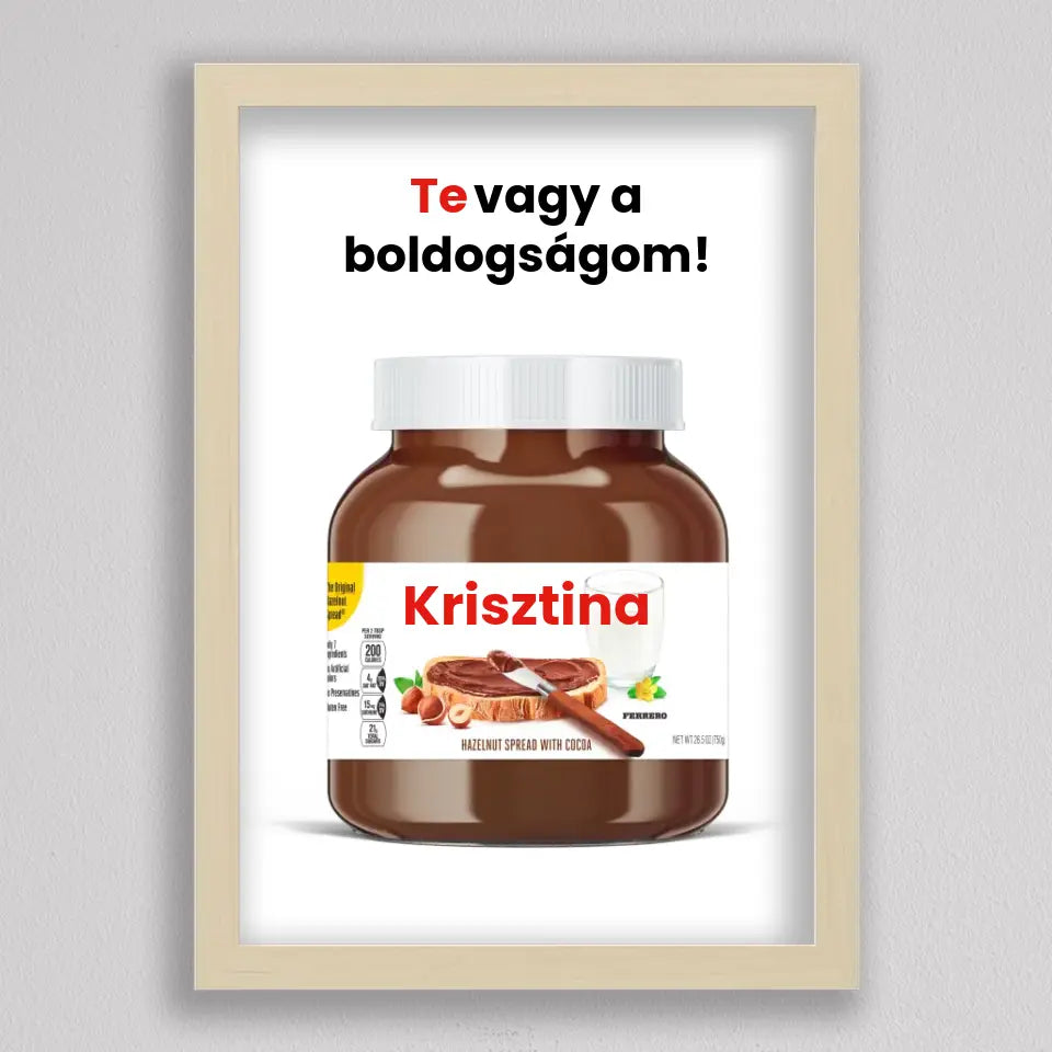 Saját neves Nutella illusztráció