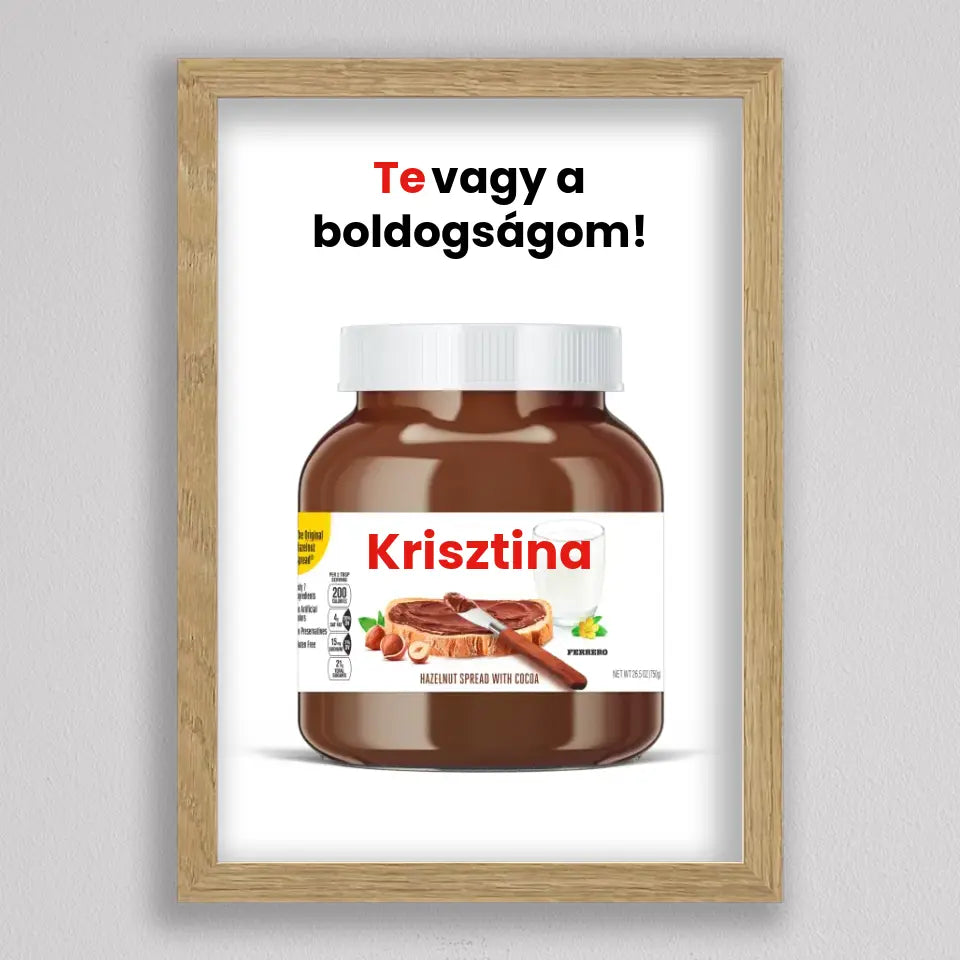 Saját neves Nutella illusztráció