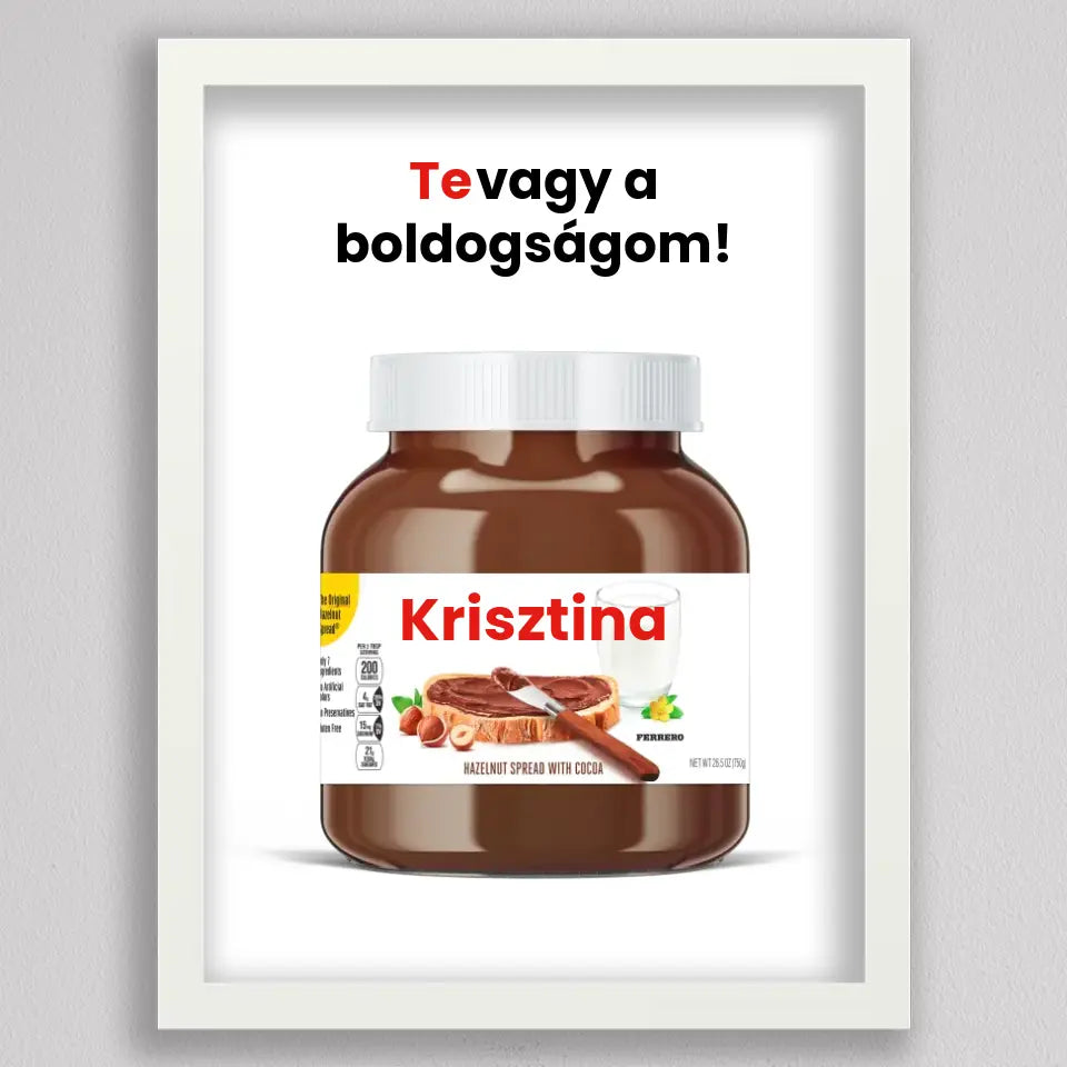 Saját neves Nutella illusztráció