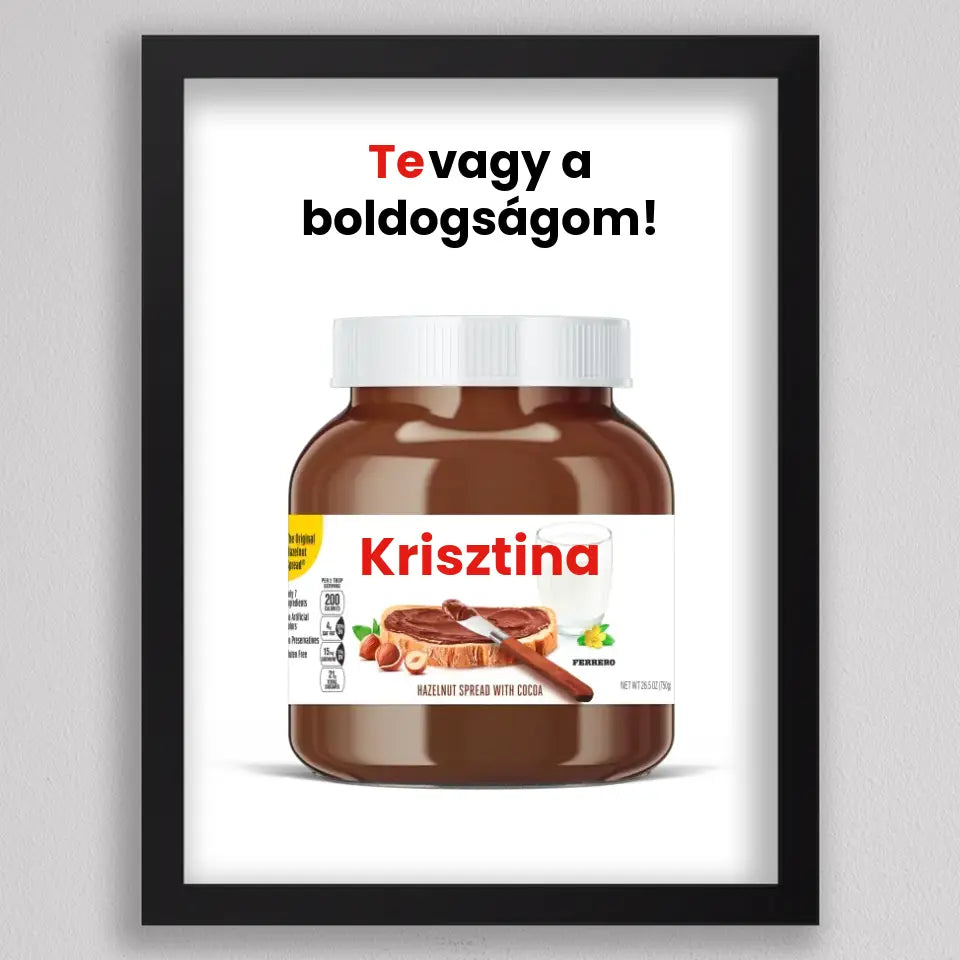 Saját neves Nutella illusztráció