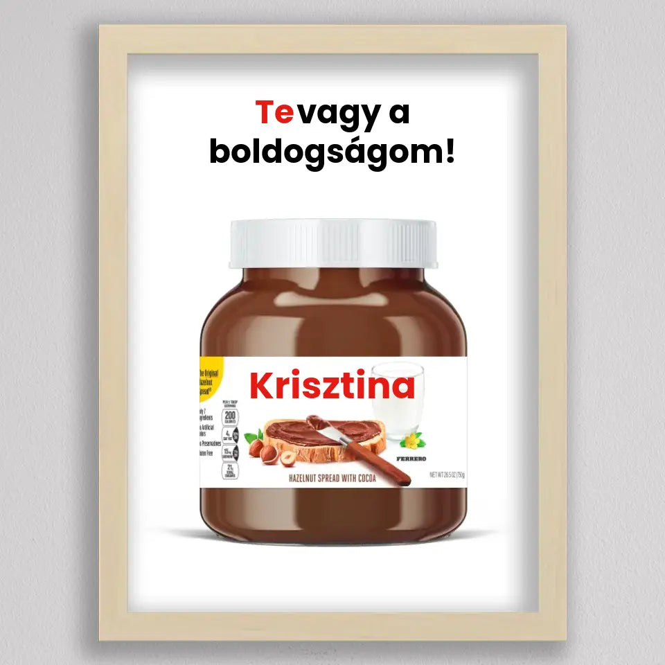 Saját neves Nutella illusztráció