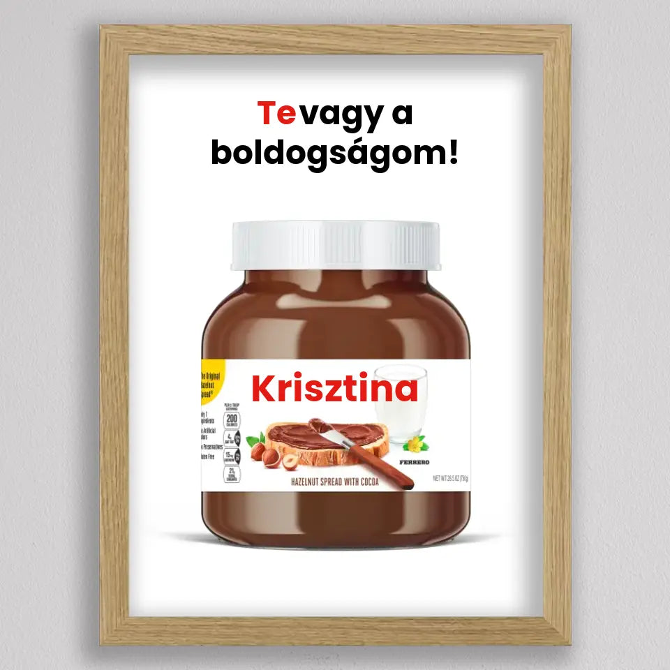 Saját neves Nutella illusztráció