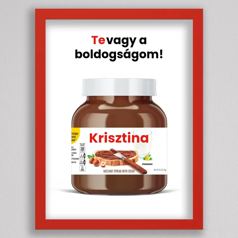 Saját neves Nutella illusztráció