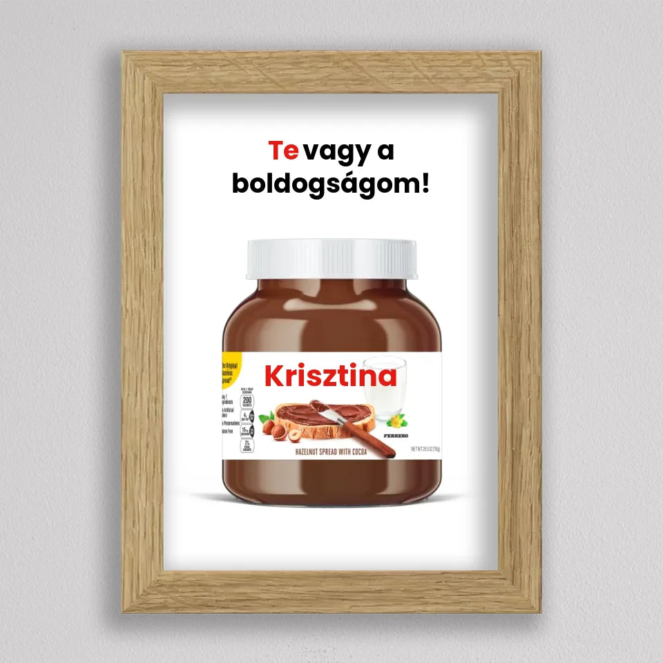 Saját neves Nutella illusztráció