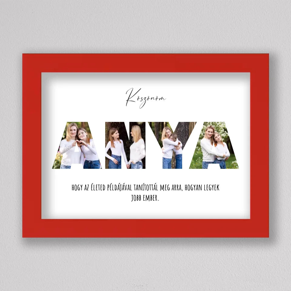 ANYA feliratú fotó kollázs