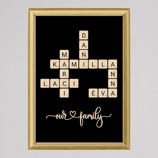 Családi Scrabble, szókirakó #3