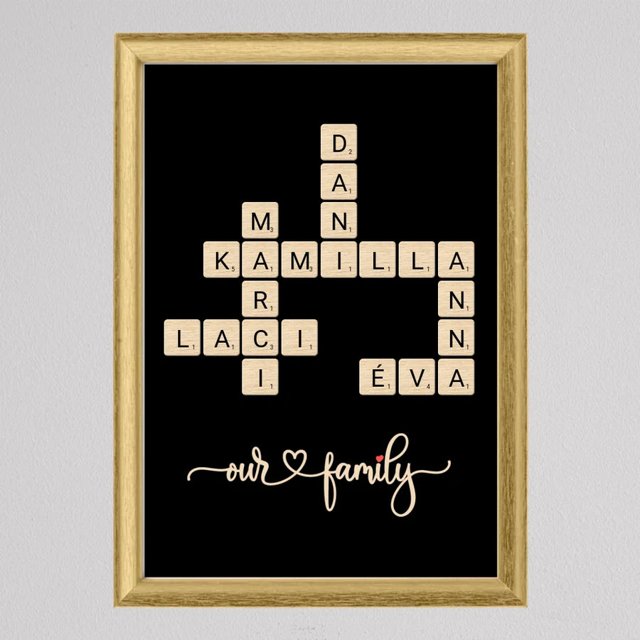Családi Scrabble, szókirakó #3