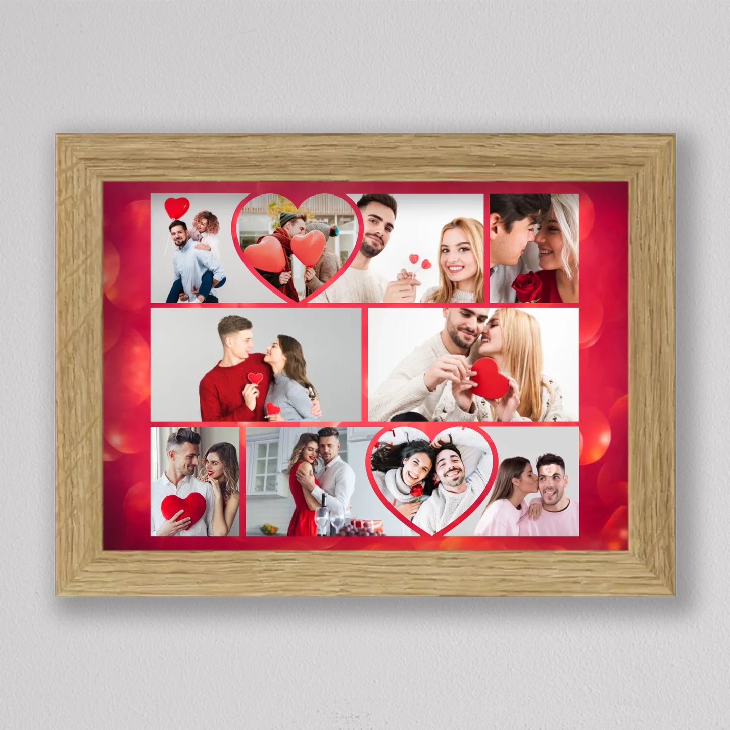 Valentin napi szerelmes fotókollázs