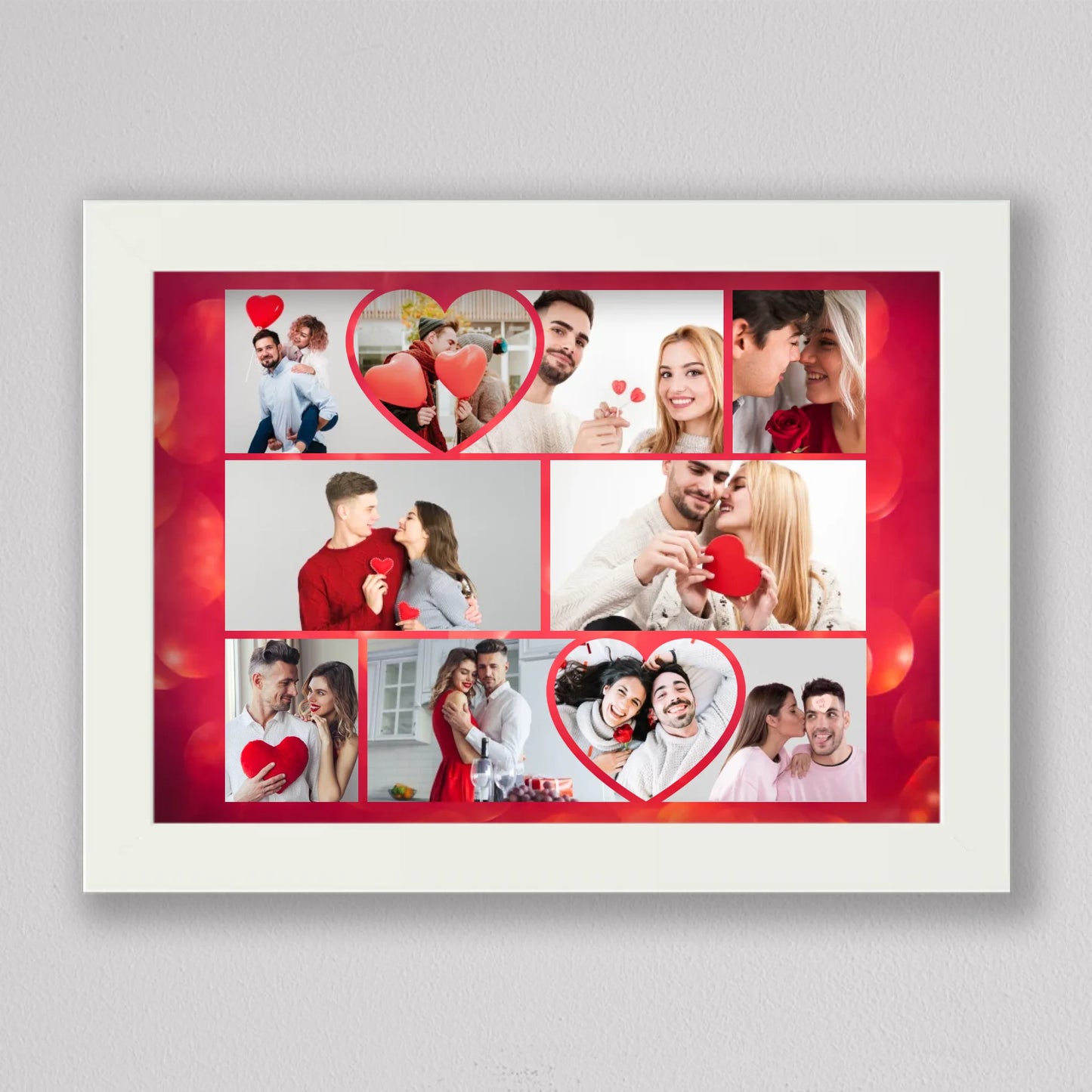 Valentin napi szerelmes fotókollázs