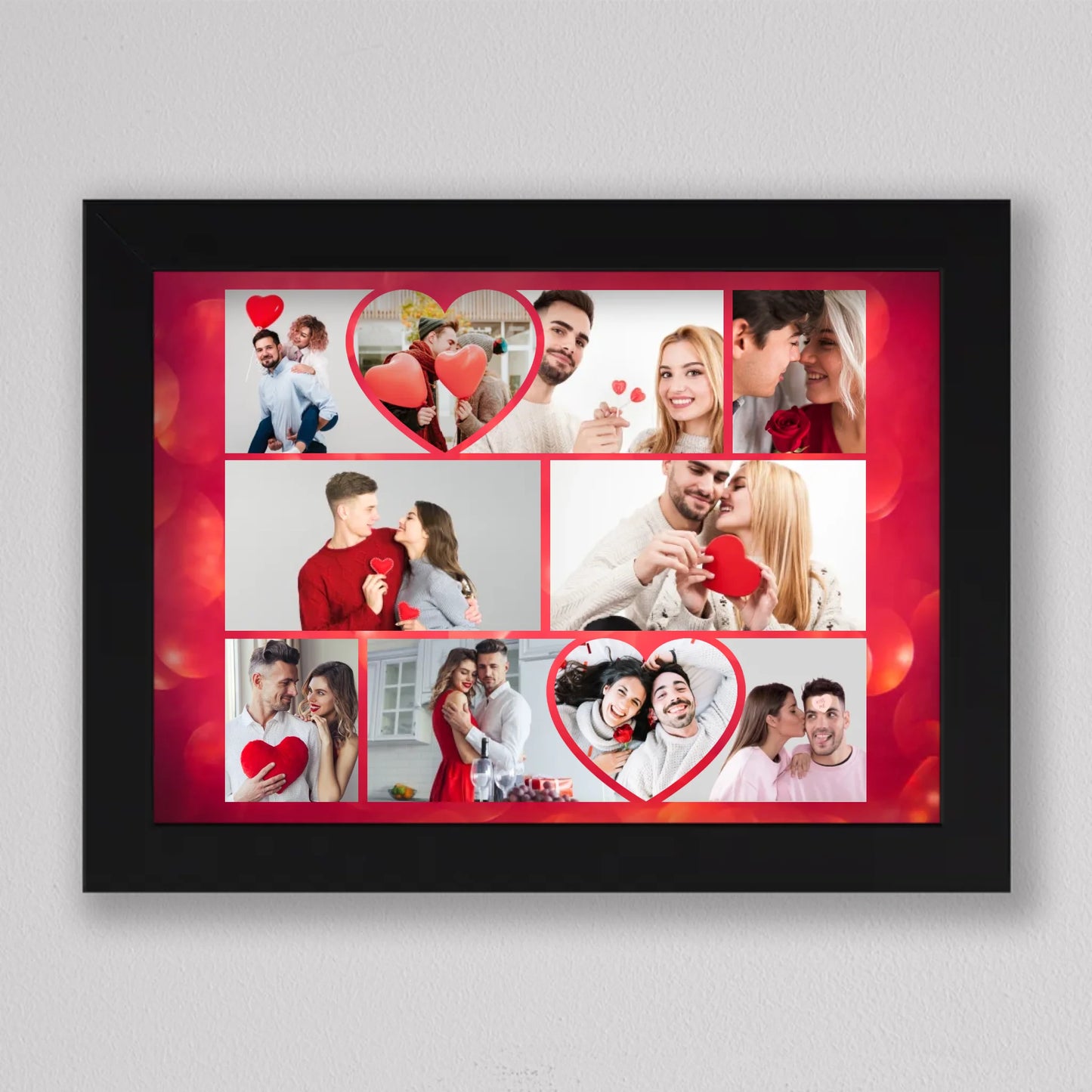 Valentin napi szerelmes fotókollázs