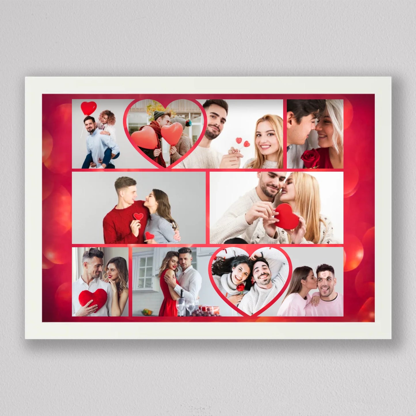 Valentin napi szerelmes fotókollázs