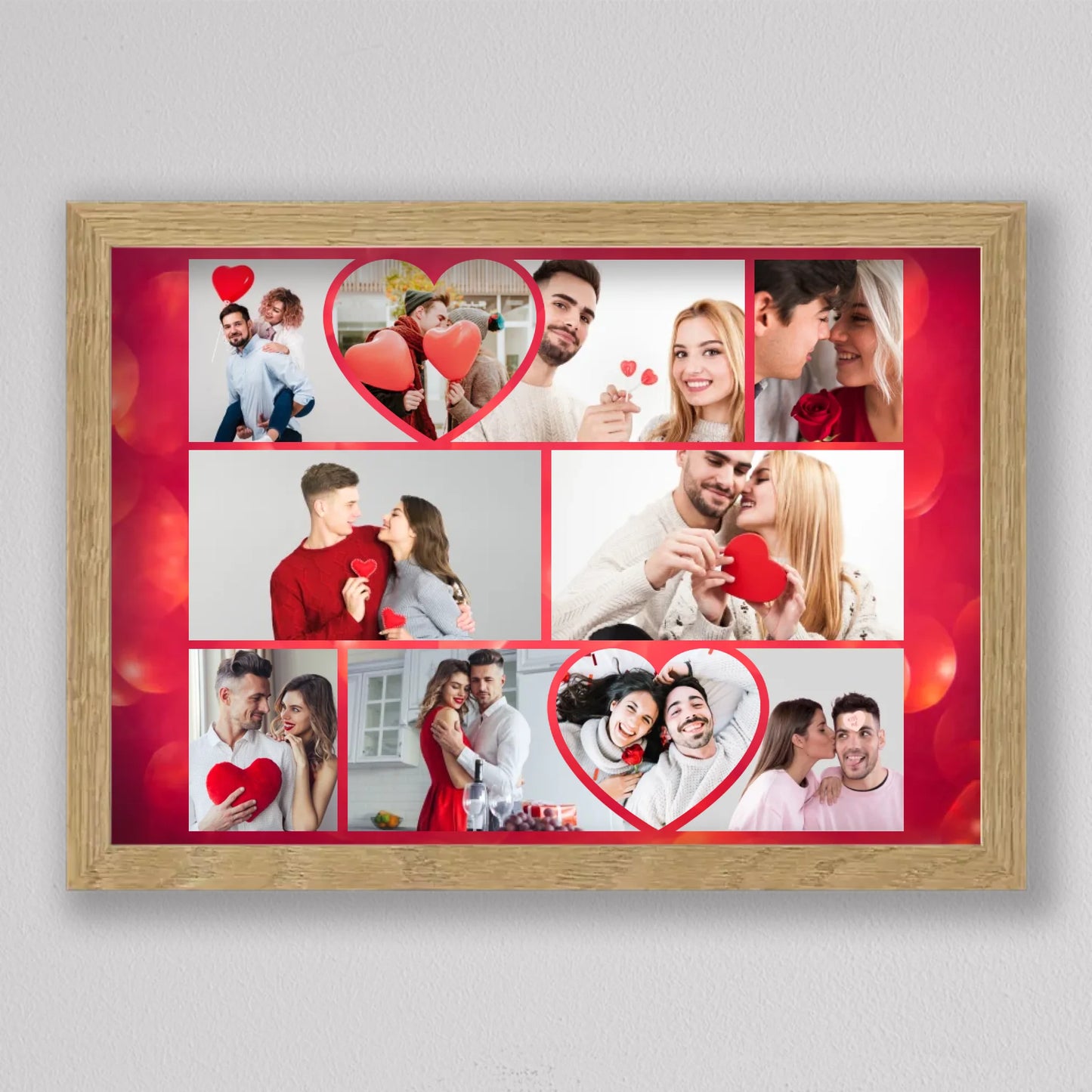 Valentin napi szerelmes fotókollázs
