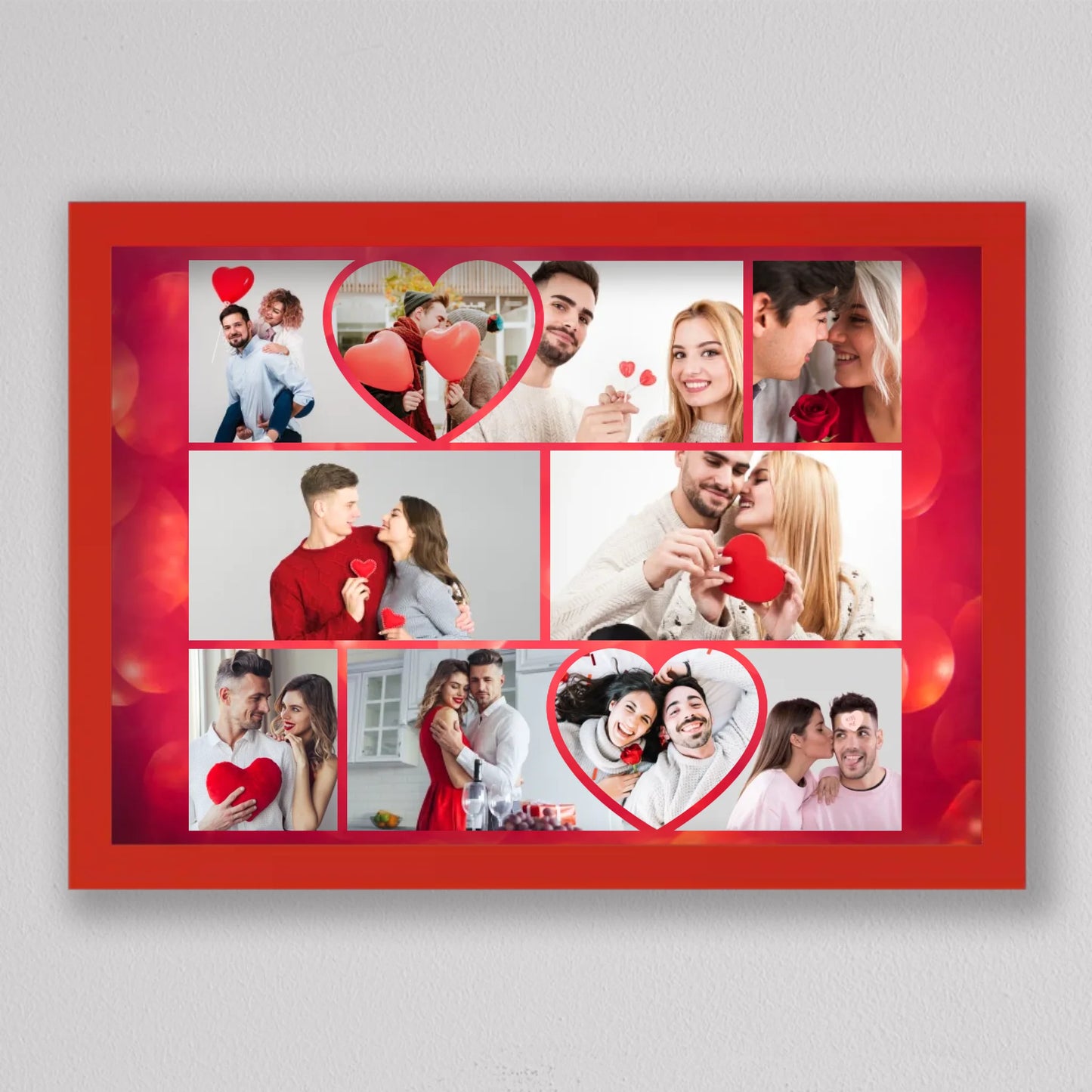 Valentin napi szerelmes fotókollázs