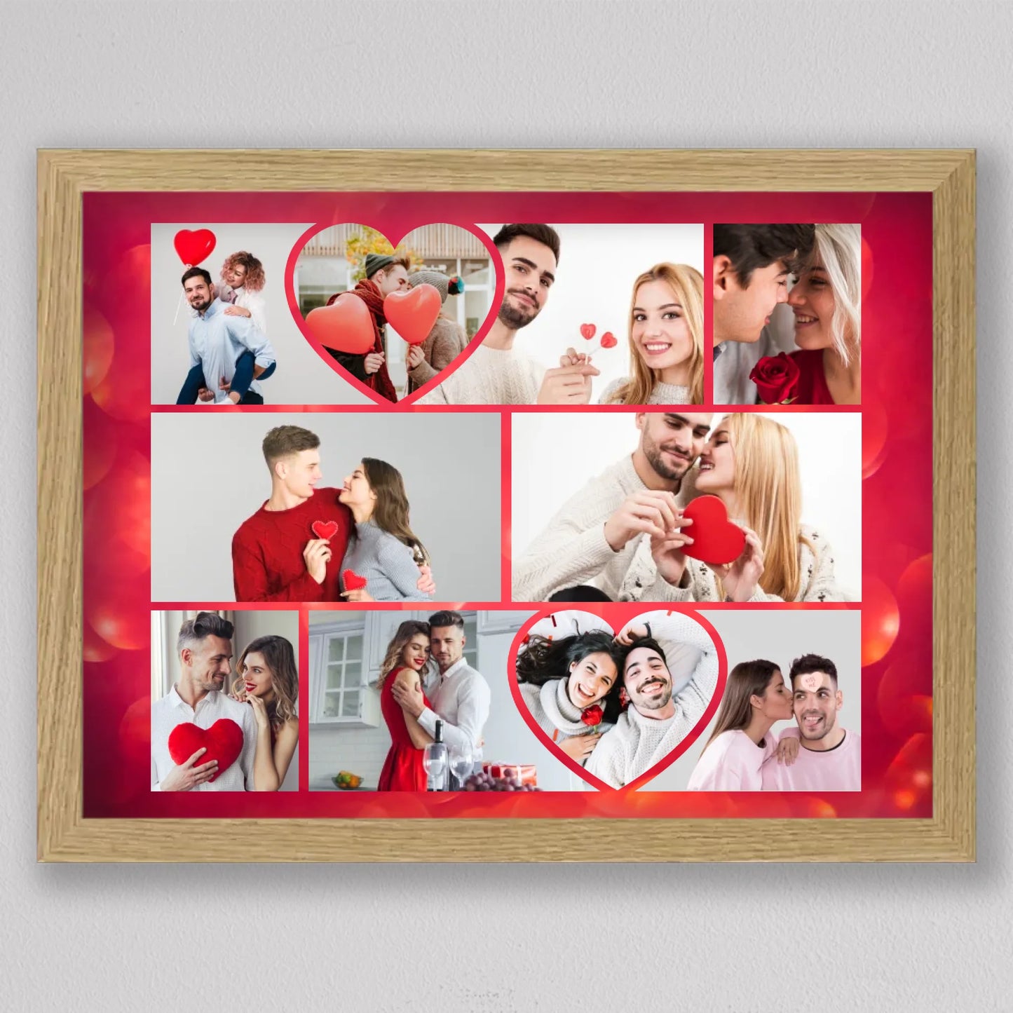Valentin napi szerelmes fotókollázs