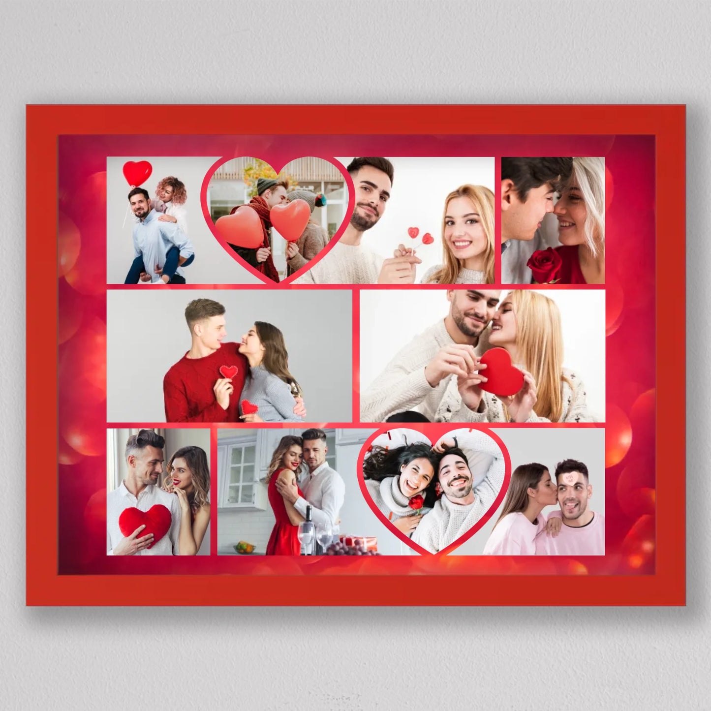 Valentin napi szerelmes fotókollázs
