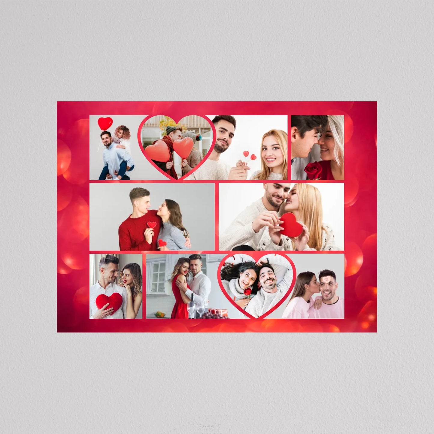 Valentin napi szerelmes fotókollázs