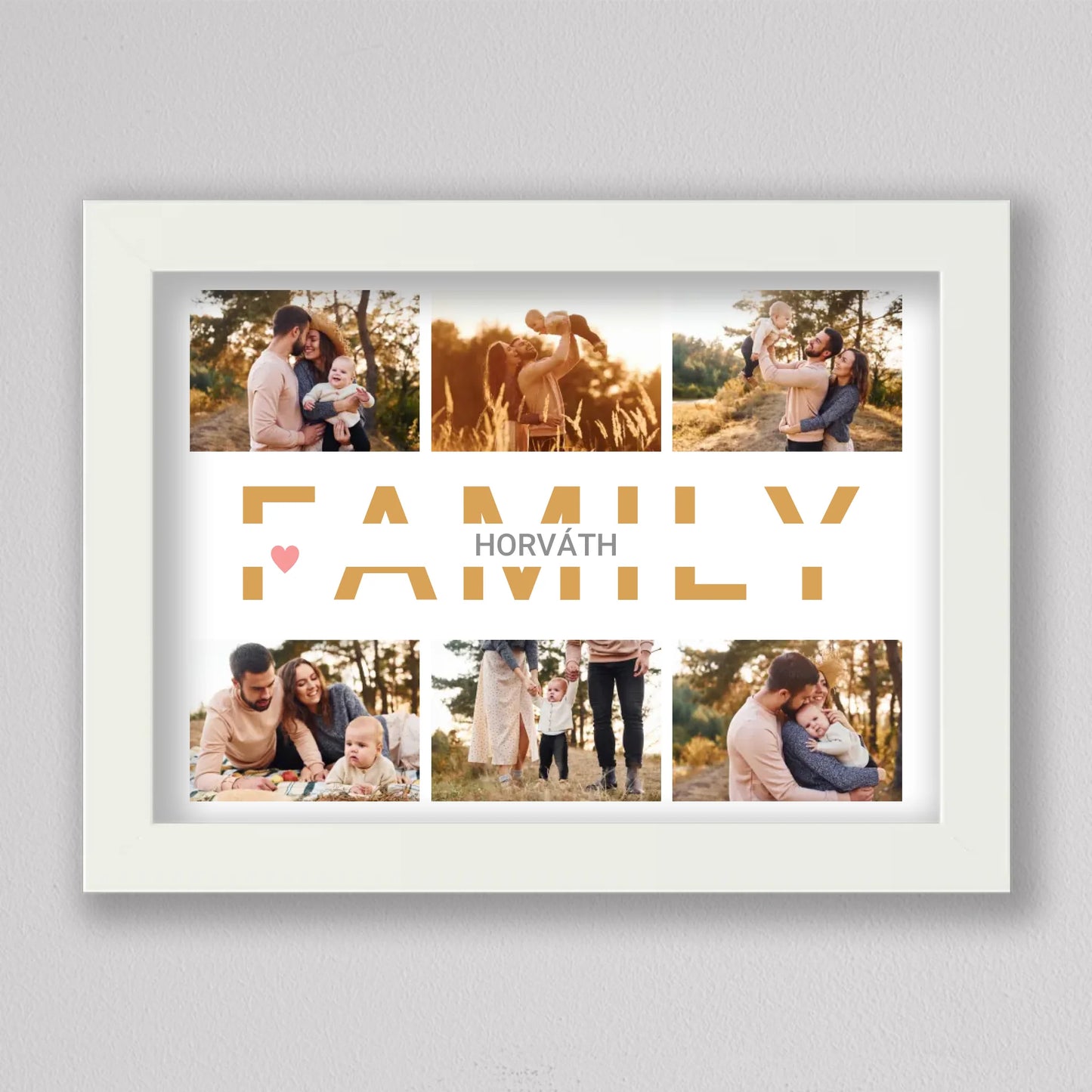 Family feliratú fotó kollázs #1