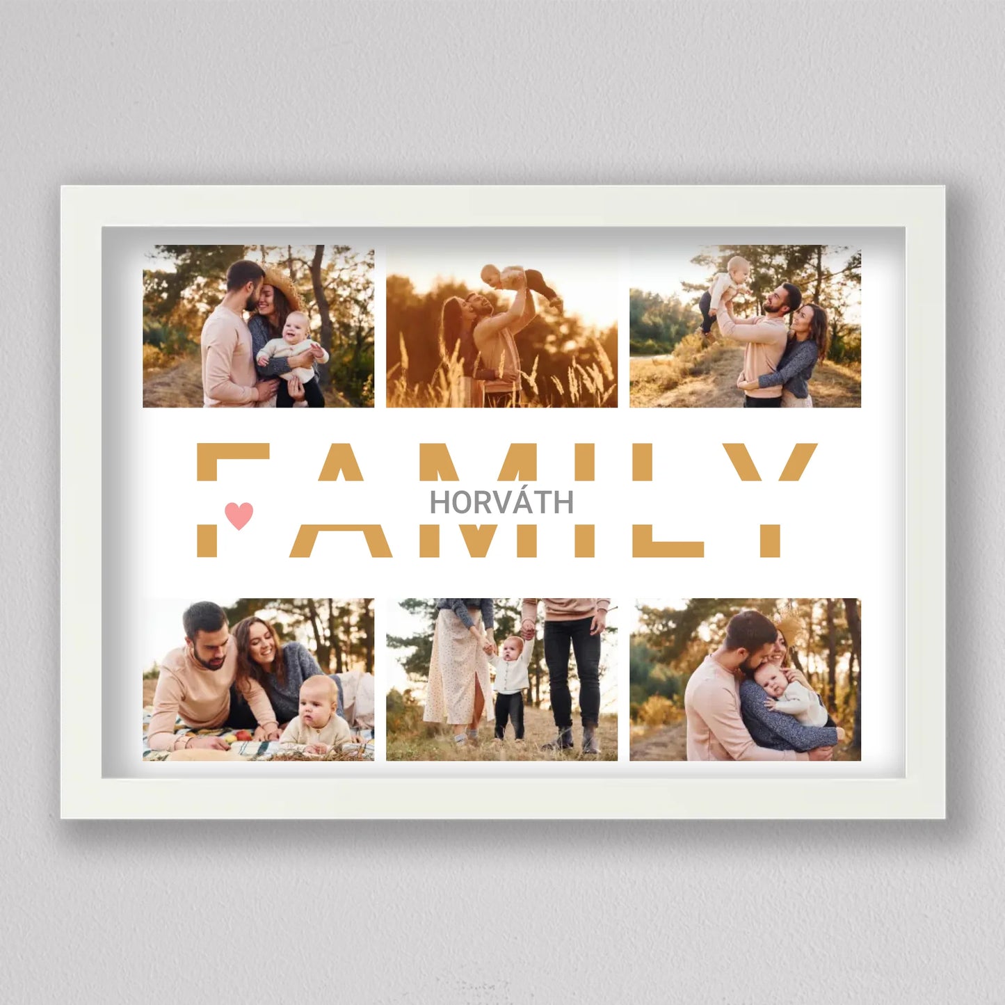 Family feliratú fotó kollázs #1