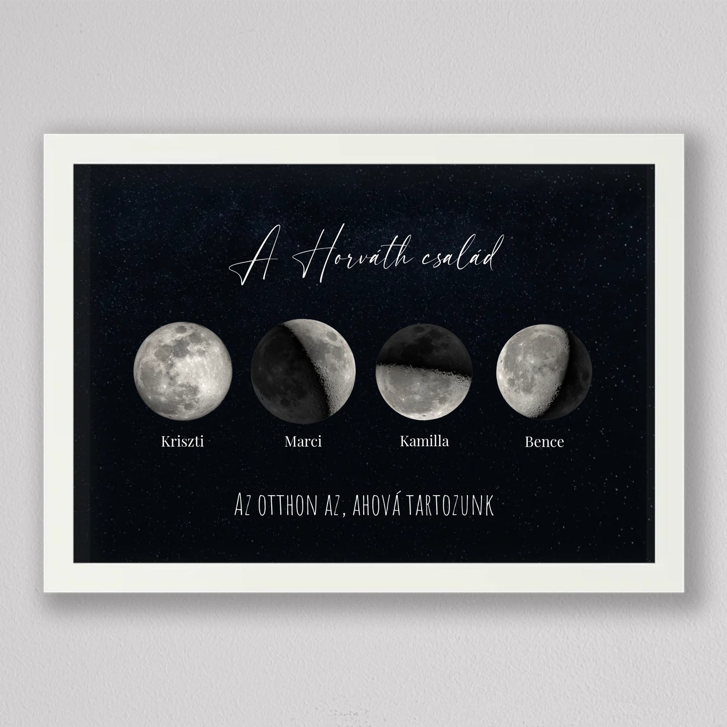 Egyedi Családi Holdfázis kép