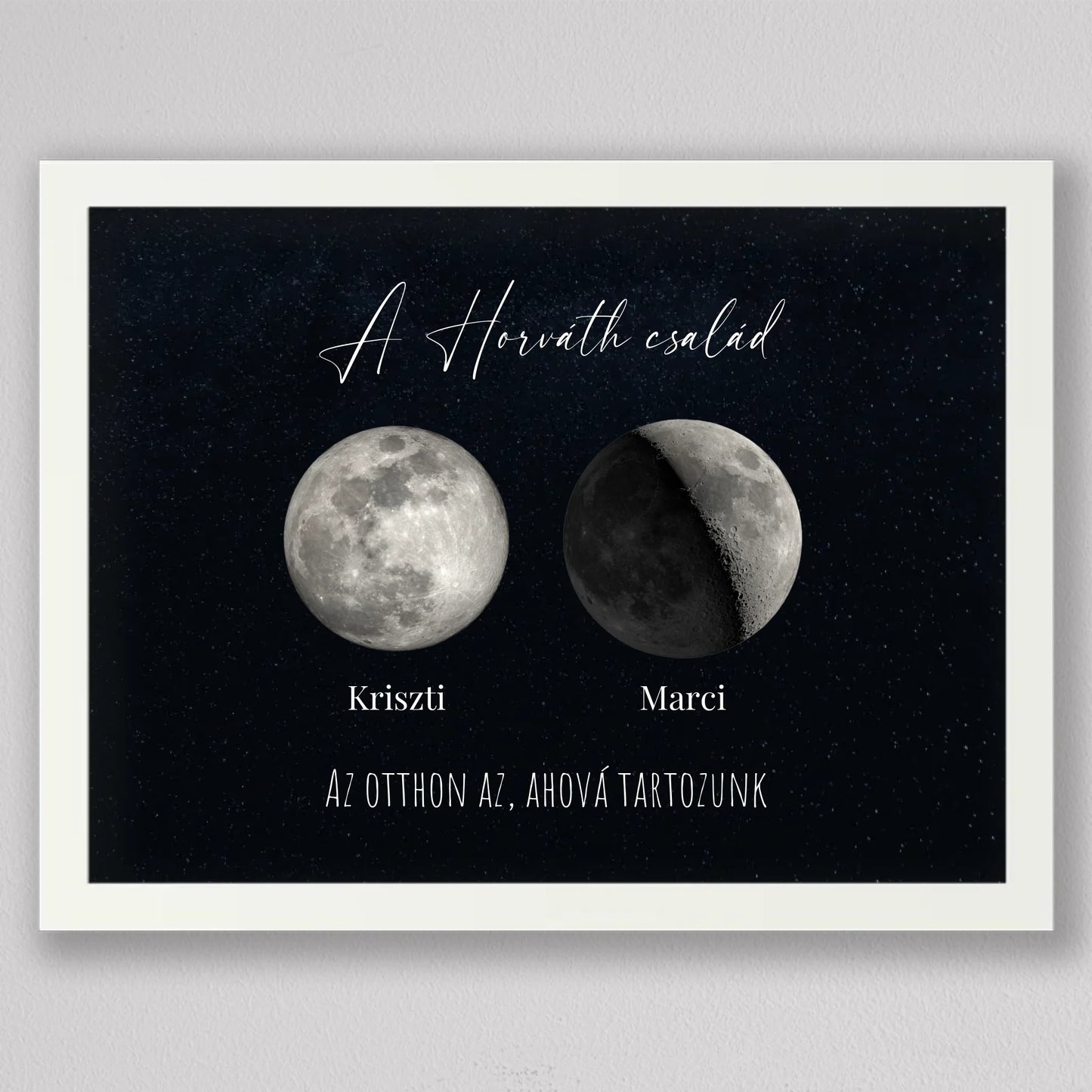 Egyedi Családi Holdfázis kép