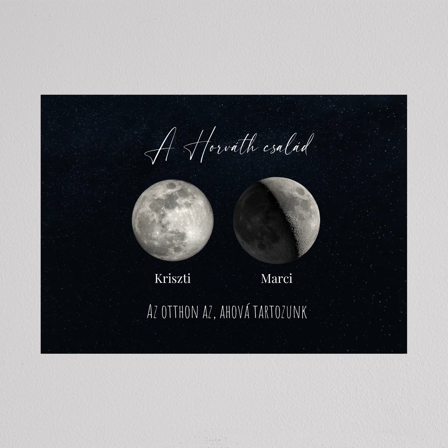 Egyedi Családi Holdfázis kép