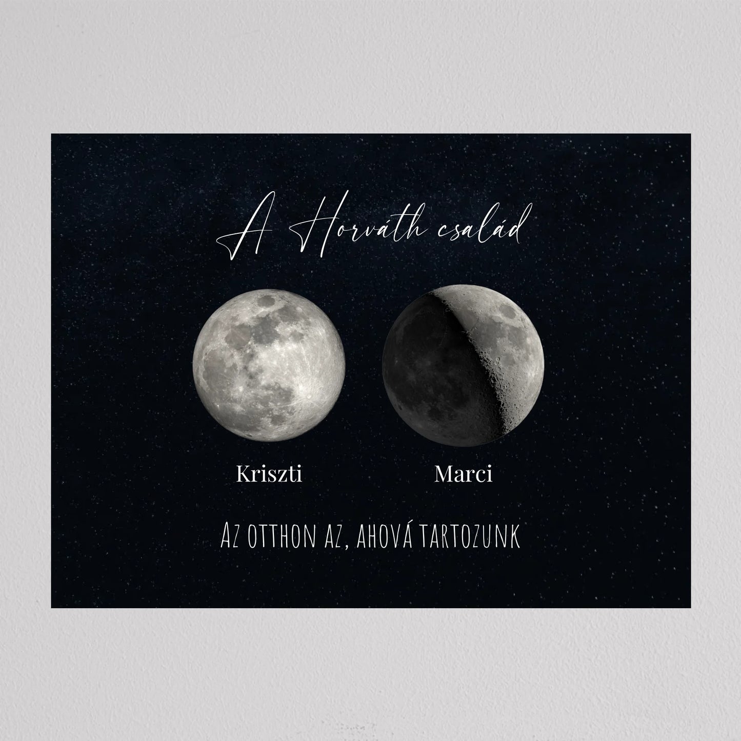 Egyedi Családi Holdfázis kép