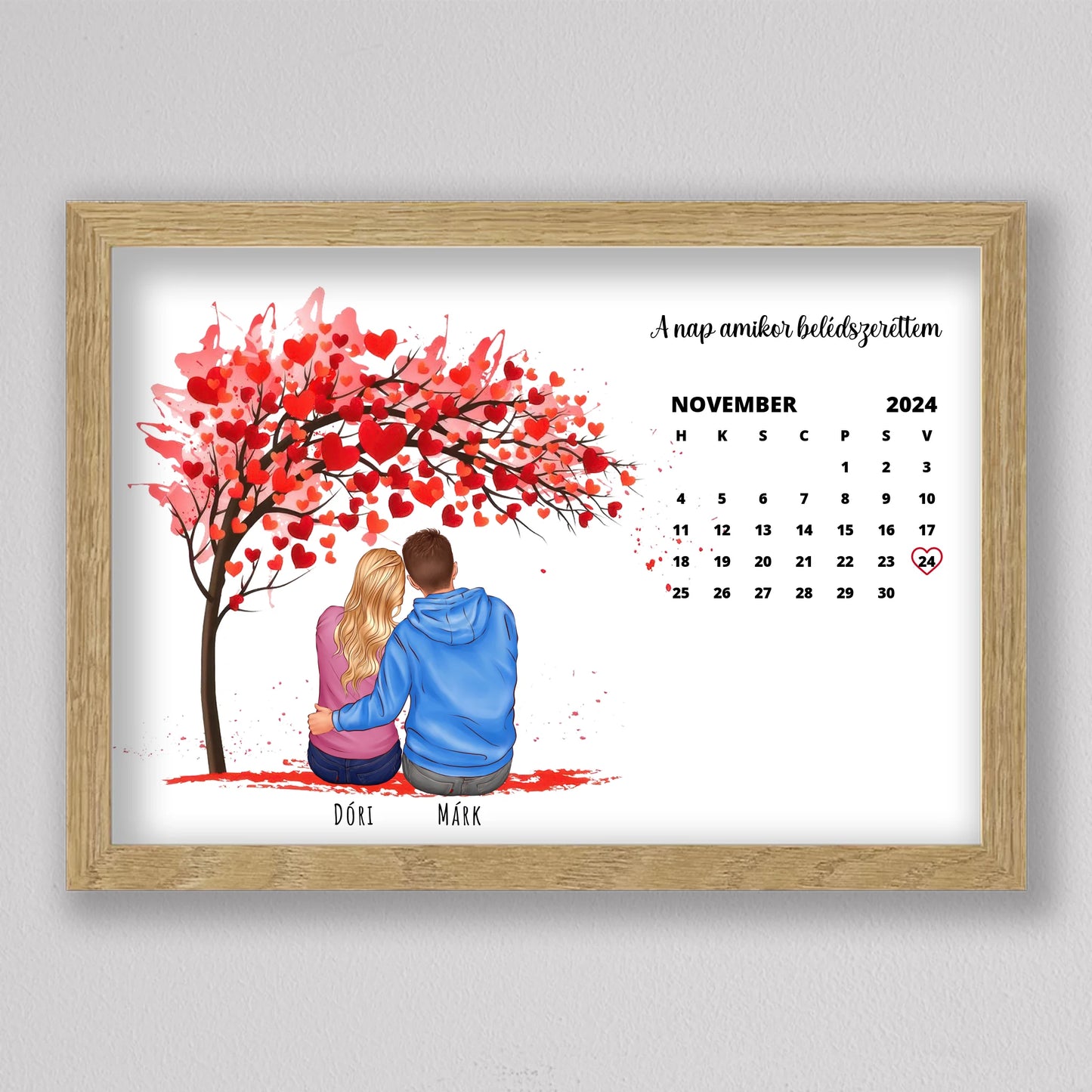 Szerelmünk kezdete, évfordulós illusztráció