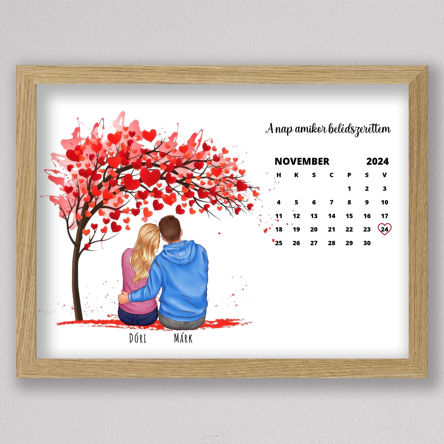 Szerelmünk kezdete, évfordulós illusztráció