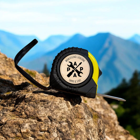 Egyedi, személyre szabható mérőszalag papáknak, nagypapáknak #2 - 5 méteres