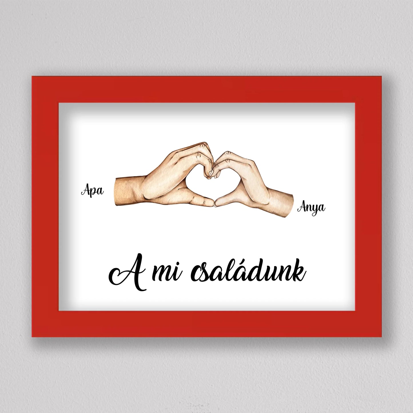 Családi kezek illusztráció