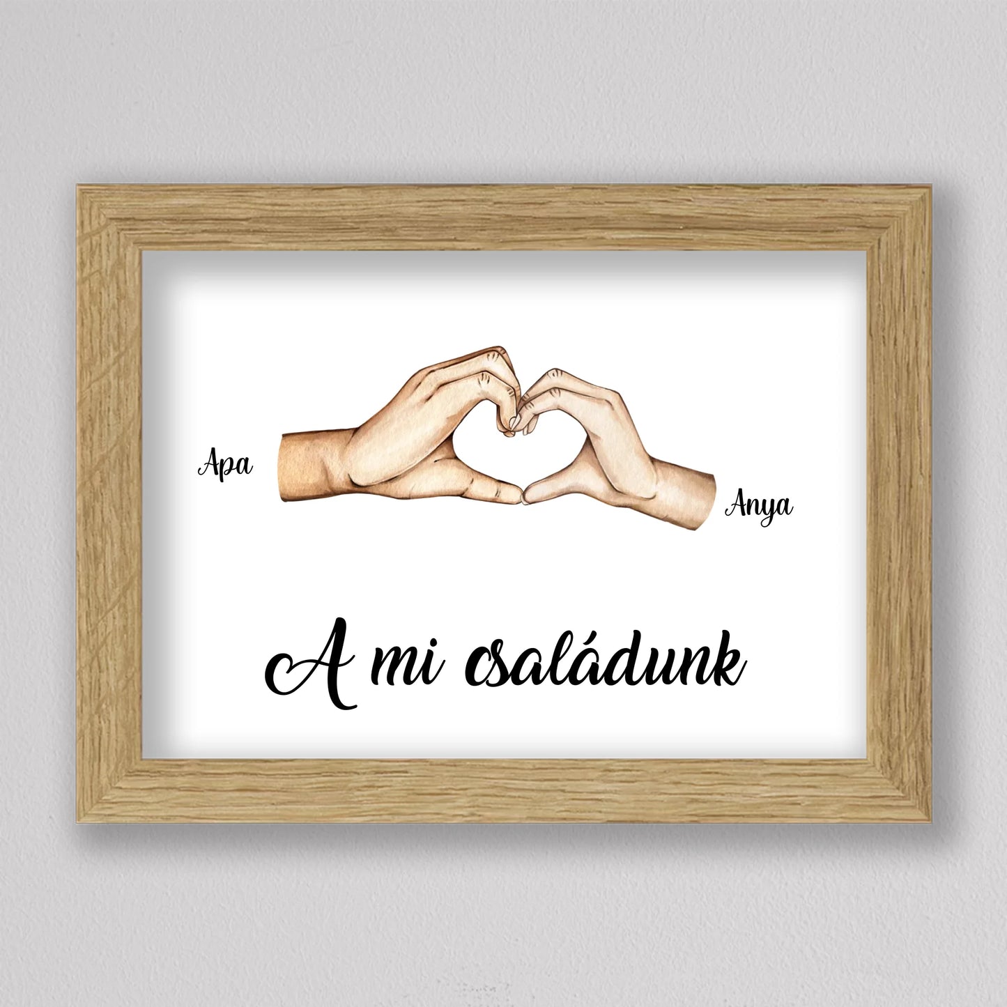 Családi kezek illusztráció