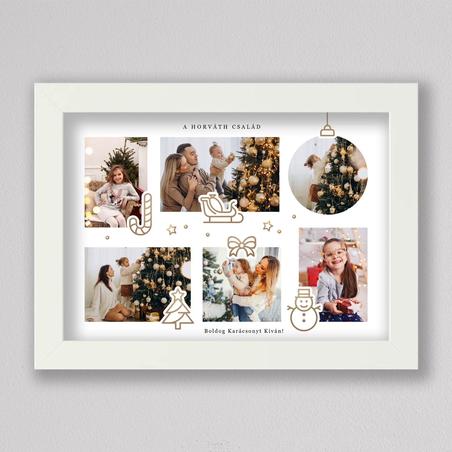 Karácsonyi fotó kollázs