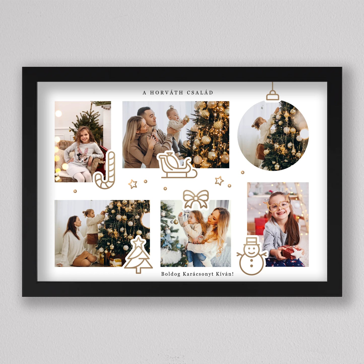 Karácsonyi fotó kollázs