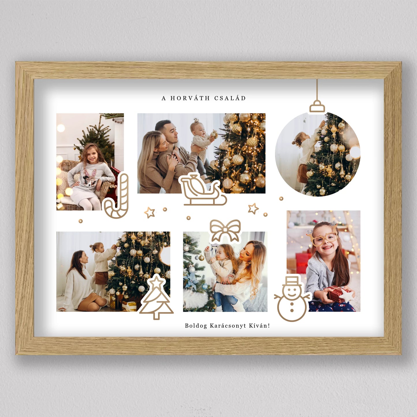 Karácsonyi fotó kollázs