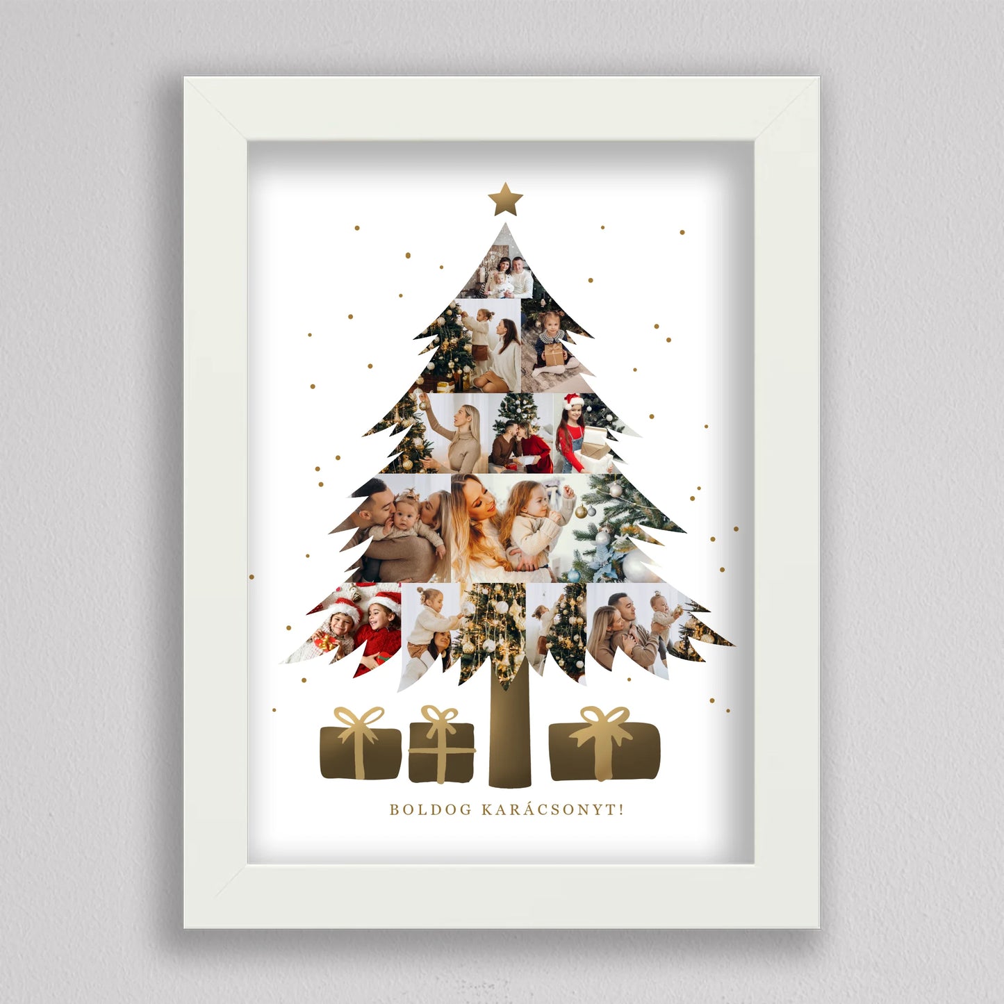 Karácsonyfa alakú fotó kollázs #2