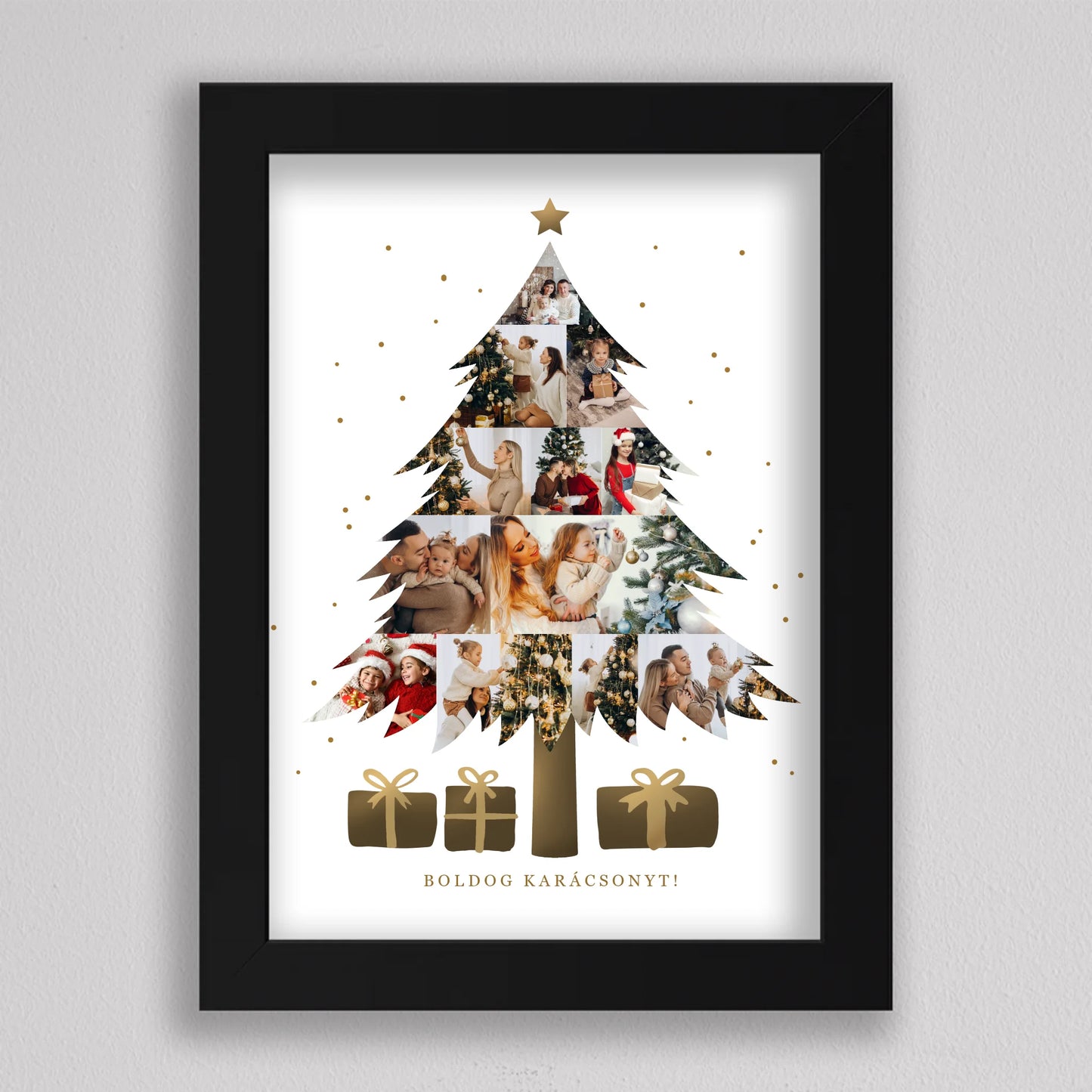 Karácsonyfa alakú fotó kollázs #2