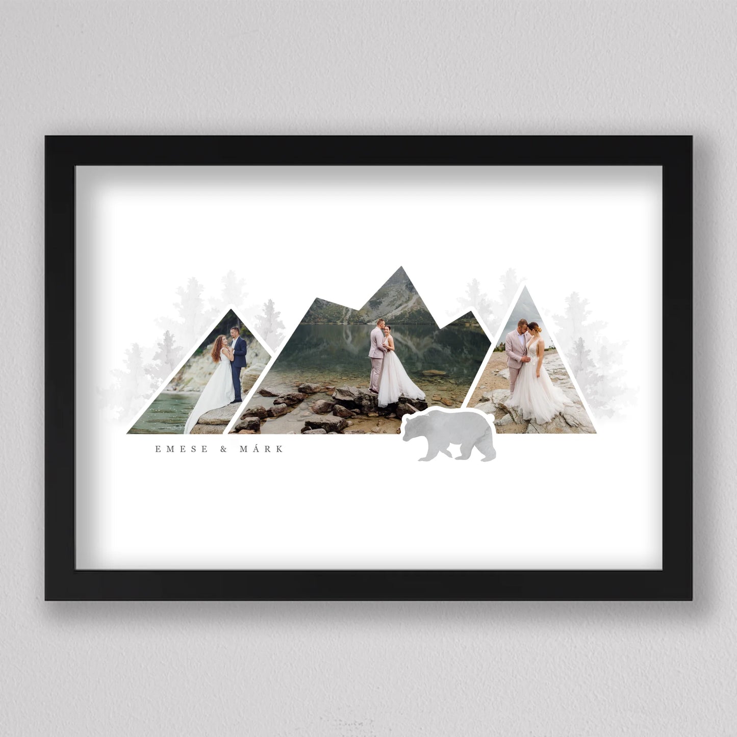 Hegy alakú fotó kollázs