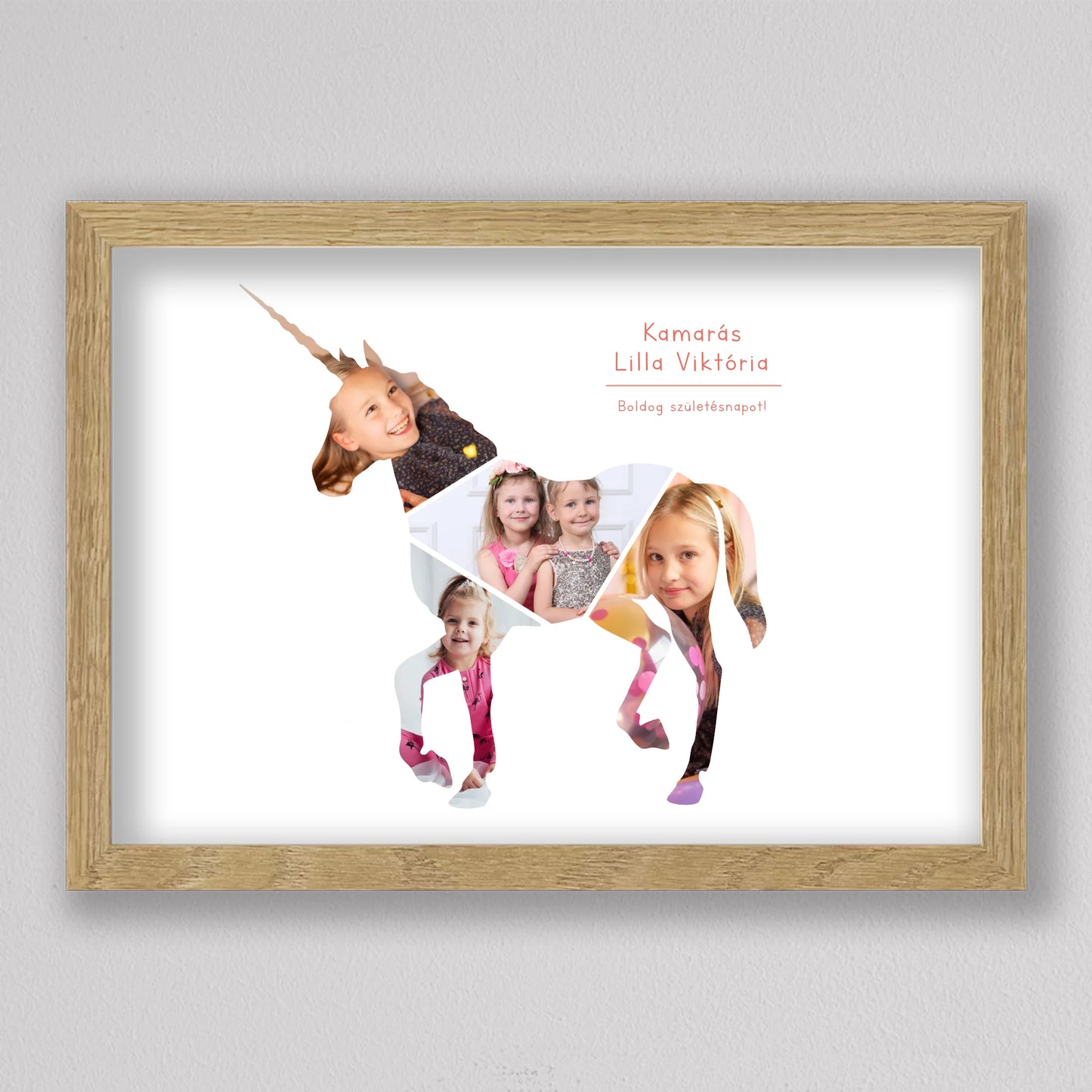 Unikornis alakú fotó kollázs