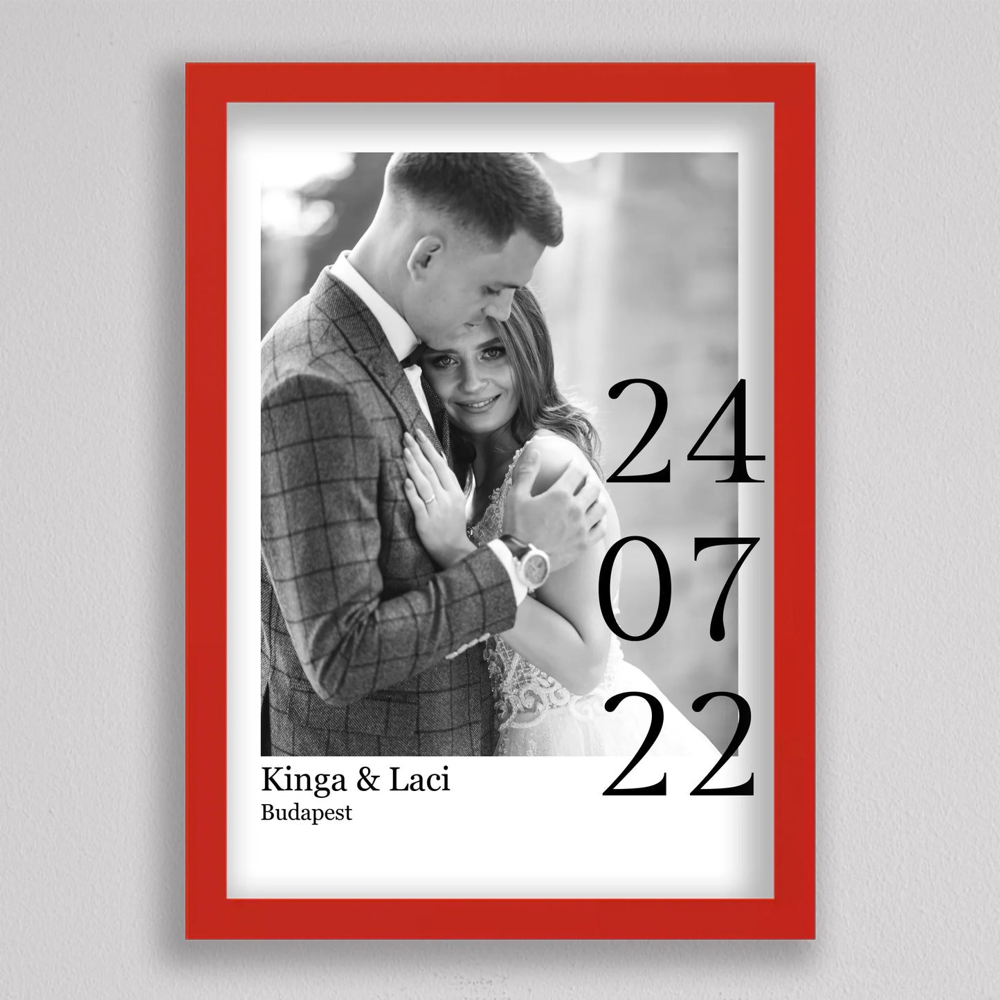 Esküvői emlékőrző, Évfordulós falikép