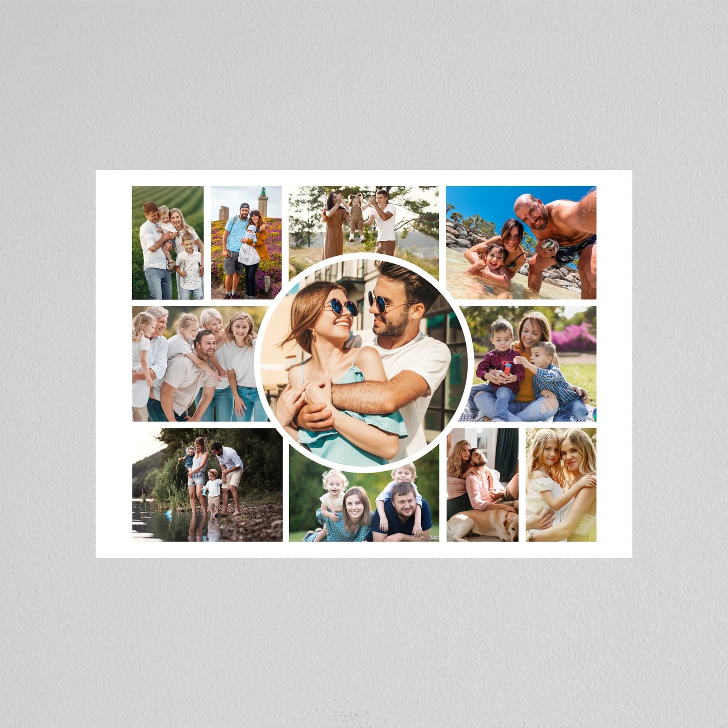 Egyedi Családi Fotókollázs - 11 Képpel