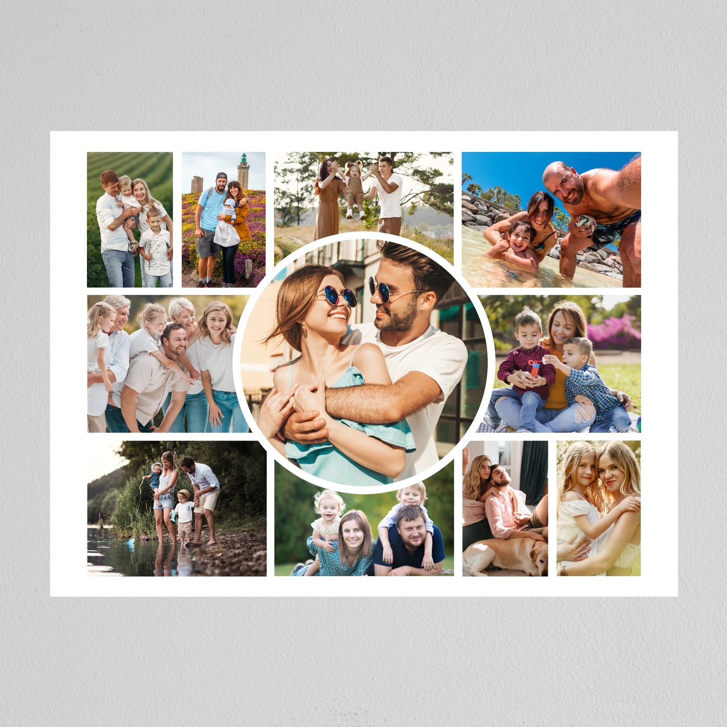 Egyedi Családi Fotókollázs - 11 Képpel