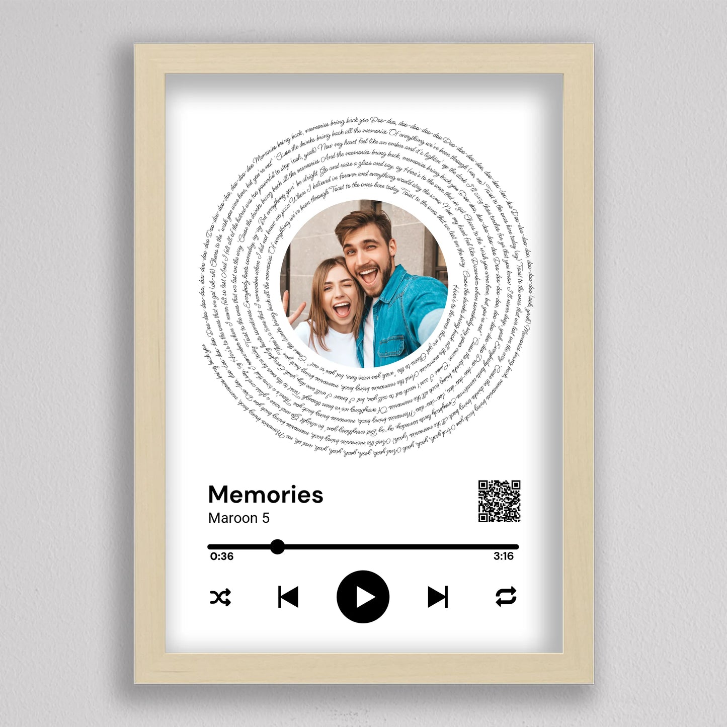 Spotify stílusú bakelit fotó kollázs